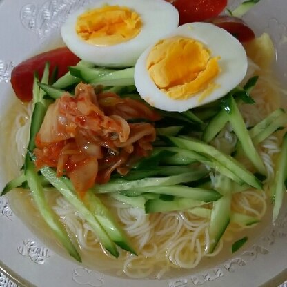 いつもの素麺がさっぱり美味しい冷麺になりました♪これからの季節重宝します！また作りますね。ありがとうございました！